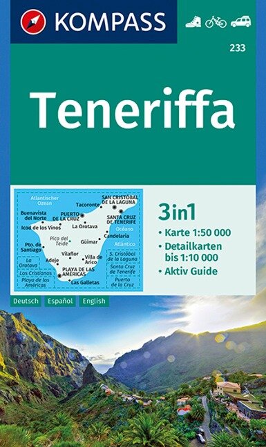KOMPASS Wanderkarte 233 Teneriffa 1:50.000 - 