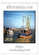 Cover-Bild zum Titel 'Ostfriesland - Hafen Neuharlingersiel (Tischkalender 2026 DIN A5 hoch), CALVENDO Monatskalender' von 'Peter Roder'