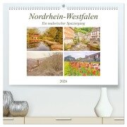 Nordrhein-Westfalen - Ein malerischer Spaziergang (hochwertiger Premium Wandkalender 2026 DIN A2 quer), Kunstdruck in Hochglanz - Bettina Hackstein