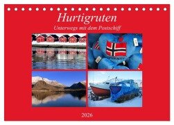 Hurtigruten - Unterwegs mit dem Postschiff (Tischkalender 2026 DIN A5 quer), CALVENDO Monatskalender - Pia Thauwald