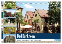 Bad Dürkheim - Wein, Gradierwerk und Riesenfaß (Tischkalender 2025 DIN A5 quer), CALVENDO Monatskalender - Ilona Andersen