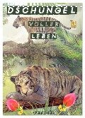 Dschungel voller Leben - Artwork (Tischkalender 2024 DIN A5 hoch), CALVENDO Monatskalender - Liselotte Brunner-Klaus