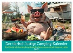 Der tierisch lustige Camping-Kalender (Wandkalender 2026 DIN A3 quer), CALVENDO Monatskalender - Peter Rübsamen