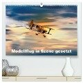 Modellflug in Szene gesetzt (hochwertiger Premium Wandkalender 2024 DIN A2 quer), Kunstdruck in Hochglanz - Dieter Gödecke