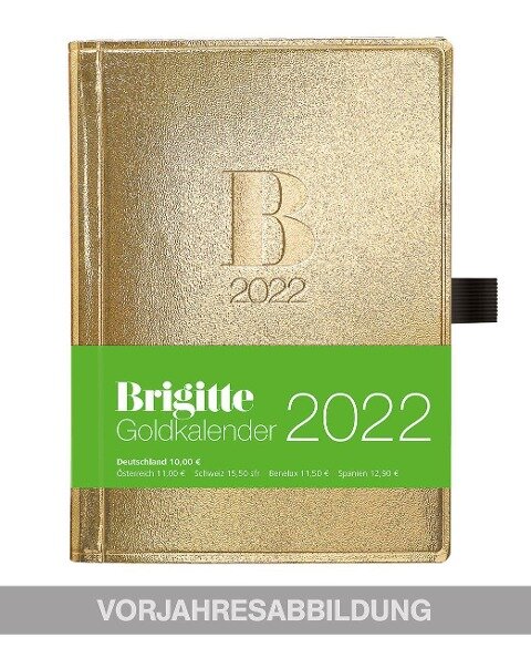 Brigitte Goldkalender 2023 - Buchkalender - Taschenkalender - Lifestyle - 10x14 - 