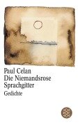 Cover-Bild zum Titel 'Die Niemandsrose / Sprachgitter' von 'Paul Celan'