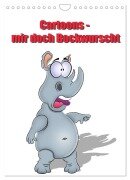 Cover-Bild zum Titel 'Cartoons - mir doch Bockwurscht (Wandkalender 2026 DIN A4 hoch), CALVENDO Monatskalender' von 'Rw Rw'