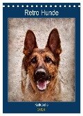 Retro Hunde (Tischkalender 2024 DIN A5 hoch), CALVENDO Monatskalender - Kattobello Kattobello
