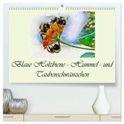 Blaue Holzbiene - Hummel - und Taubenschwänzchen. (hochwertiger Premium Wandkalender 2026 DIN A2 quer), Kunstdruck in Hochglanz - Dusanka Djeric