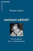 Cover-Bild zum Titel 'Hannah Arendt' von 'Thomas Meyer'