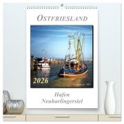Cover-Bild zum Titel 'Ostfriesland - Hafen Neuharlingersiel (hochwertiger Premium Wandkalender 2026 DIN A2 hoch), Kunstdruck in Hochglanz' von 'Peter Roder'