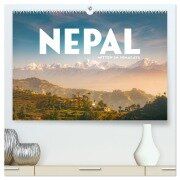 Nepal - Mitten im Himalaya (hochwertiger Premium Wandkalender 2026 DIN A2 quer), Kunstdruck in Hochglanz - Happy Monkey