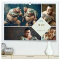 Sumo - Japans schwere Ringer (hochwertiger Premium Wandkalender 2025 DIN A2 quer), Kunstdruck in Hochglanz - Liselotte Brunner-Klaus