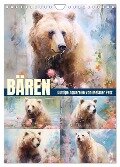 Bären. Duftige Aquarelle von Meister Petz (Wandkalender 2024 DIN A4 hoch), CALVENDO Monatskalender - Rose Hurley