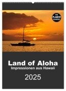 Hawaii - Land of Aloha (Wandkalender 2025 DIN A2 hoch), CALVENDO Monatskalender - Uwe Bade