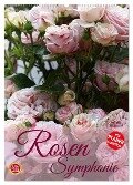 Rosen Symphonie (Wandkalender 2025 DIN A2 hoch), CALVENDO Monatskalender - Martina Cross