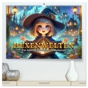 Hexenwelten: Ein Jahr voller Magie und Mysterien (hochwertiger Premium Wandkalender 2026 DIN A2 quer), Kunstdruck in Hochglanz - Artefacti Artefacti
