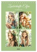 Zauberhafte Elfen im Manga-Stil (Tischkalender 2025 DIN A5 hoch), CALVENDO Monatskalender - Rose Hurley