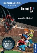 Cover-Bild zum Titel 'Die drei ??? Kids, Bücherhelden 2. Klasse, Vorsicht, Ninjas!' von 'Anne Scheller'