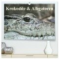 Krokodile & Alligatoren (hochwertiger Premium Wandkalender 2024 DIN A2 quer), Kunstdruck in Hochglanz - Elisabeth Stanzer