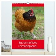 Bauernhoftiere Familienplaner (hochwertiger Premium Wandkalender 2025 DIN A2 hoch), Kunstdruck in Hochglanz - Kattobello Kattobello