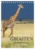 Magie des Augenblicks - Giraffen - Riesen der Savanne (Tischkalender 2024 DIN A5 hoch), CALVENDO Monatskalender - Winfried Wisniewski