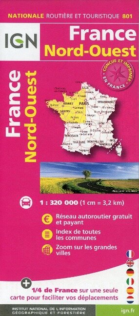France Nord-Ouest 1:320 000 - 