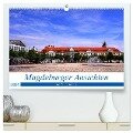 Magdeburger Ansichten (hochwertiger Premium Wandkalender 2024 DIN A2 quer), Kunstdruck in Hochglanz - Beate Bussenius