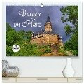Burgen im Harz (hochwertiger Premium Wandkalender 2025 DIN A2 quer), Kunstdruck in Hochglanz - LianeM LianeM