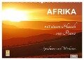 AFRIKA mit einem Hauch von Poesie (Wandkalender 2024 DIN A2 quer), CALVENDO Monatskalender - Wibke Woyke