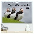 Welt der Papageitaucher (hochwertiger Premium Wandkalender 2024 DIN A2 quer), Kunstdruck in Hochglanz - Anna-Barbara Utelli