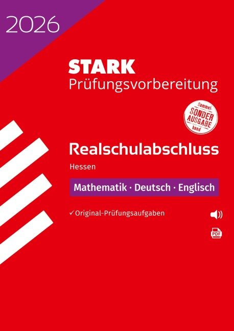 STARK Mathematik, Deutsch, Englisch - Realschulabschluss 2026 Hessen - Prüfungsvorbereitung - 