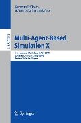 Multi-Agent-Based Simulation X - 