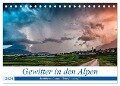 Gewitter in den Alpen (Tischkalender 2024 DIN A5 quer), CALVENDO Monatskalender - Danijel Jovanovic