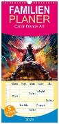 Familienplaner 2025 - Color Dance Art mit 5 Spalten (Wandkalender, 21 x 45 cm) CALVENDO - Dirk Meutzner