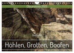 Höhlen, Grotten, Boofen - Elbsandstein (Wandkalender 2025 DIN A4 quer), CALVENDO Monatskalender - Kevin Walther