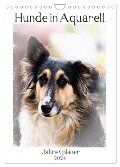 Hunde in Aquarell - Jahresplaner (Wandkalender 2024 DIN A4 hoch), CALVENDO Monatskalender - Sonja Teßen