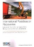 Cover-Bild zum Titel 'International Postdisaster Recoveries' von 'Jennifer D P Moroney, Stephanie Pezard, David E Thaler, Teddy Ulin, James A Schear'