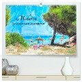 Mallorca - Die Urlaubsinsel in Aquarellfarben (hochwertiger Premium Wandkalender 2025 DIN A2 quer), Kunstdruck in Hochglanz - Anja Frost
