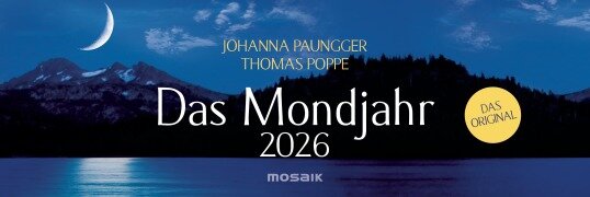 Cover-Bild zum Titel 'Das Mondjahr 2026 - Wochenkalender' von 'Johanna Paungger, Thomas Poppe'