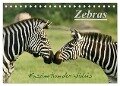 Zebras - Faszination der Wildnis (Tischkalender 2024 DIN A5 quer), CALVENDO Monatskalender - Nadine Haase