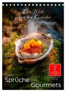 Cover-Bild zum Titel 'Coole Sprüche für Gourmets (Tischkalender 2026 DIN A5 hoch), CALVENDO Monatskalender' von 'Peter Roder'