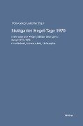 Stuttgarter Hegel-Tage 1970 - 