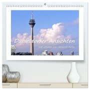 Cover-Bild zum Titel 'Düsseldorfer Ansichten mit Zitaten von Heinrich Heine (hochwertiger Premium Wandkalender 2026 DIN A2 quer), Kunstdruck in Hochglanz' von 'Bettina Hackstein'