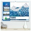 Hamburg - facettenreiche Metropole (hochwertiger Premium Wandkalender 2025 DIN A2 quer), Kunstdruck in Hochglanz - Nina Schwarze