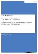 Cover-Bild zum Titel 'The failure of Paul Morel' von 'Julia Woltermann'