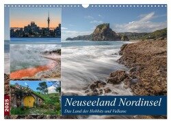 Neuseeland Nordinsel - Das Land der Hobbits und Vulkane (Wandkalender 2025 DIN A3 quer), CALVENDO Monatskalender - Joana Kruse