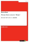 Cover-Bild zum Titel 'Thomas Morus und seine "Utopia"' von 'Florian Beyer'