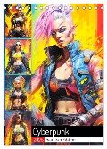 Cyberpunk. Futuristische Heldinnen (Tischkalender 2025 DIN A5 hoch), CALVENDO Monatskalender - Rose Hurley