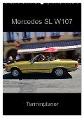 Mercedes SL W107 - Terminplaner (Wandkalender 2024 DIN A2 hoch), CALVENDO Monatskalender - Ingo Laue